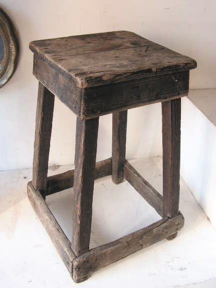 STOOL, Rustic - Square